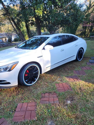 Vogue 245/40R20 White/Blue tires on a 2017 BUICK LACROSSE PREMIUM
