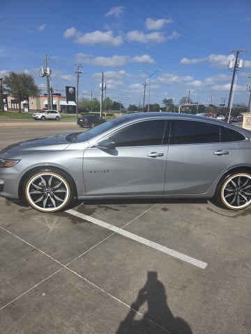 Vogue 245/45R18 White/Gold tires on a 2025 CHEVROLET MALIBU RS