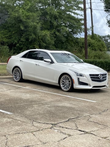 245/40R18 White/Gold tires on a 2014 CADILLAC CTS PREMIUM