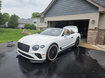 265/35R22 White/Gold tires on a 2020 bentley Continental GT
