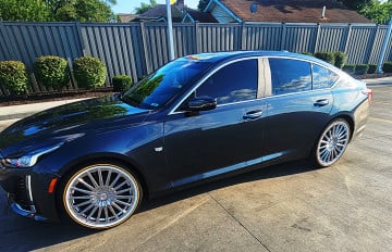 245/40R20 White/Gold tires on a 2020 CADILLAC CT5 PREMIUM LUXURY