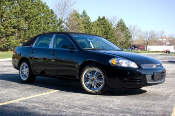 235/50R17 White/Gold tires on a 2008 CHEVROLET IMPALA LT