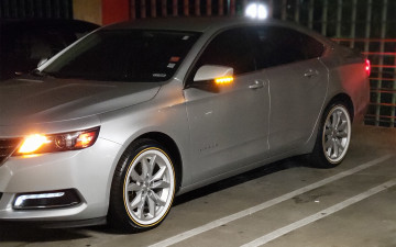 235/50R18 White/Gold tires on a 2020 CHEVROLET IMPALA LT