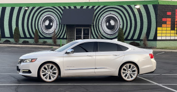 245/40R20 White/Gold tires on a 2016 CHEVROLET IMPALA LTZ