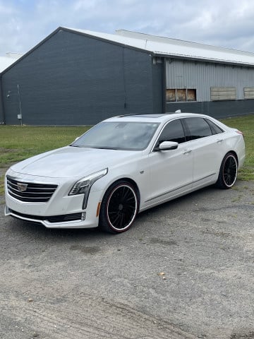 Vogue 245/45R20 White/Red tires on a 2016 CADILLAC CT6