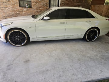 245/35R20 White/Gold tires on a 2016 Cadillac CT6