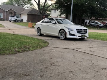 Vogue 245/40R18 White/Gold tires on a 2014 CADILLAC CTS LUXURY