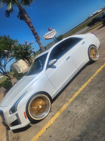 245/35R20 White/Gold tires on a 2019 CADILLAC CTS