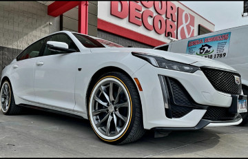 Vogue 245/45R19 White/Gold tires on a 2020 CADILLAC CT5 SPORT