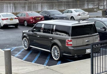 245/45R20 White/Gold tires on a 2011 Ford Flex TT