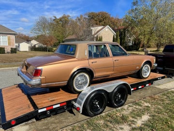 Vogue 215/70R15 White/Gold tires on a 1979 CADILLAC SEVILLE