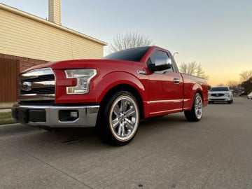 Vogue 275/55R20 White/Gold tires on a 2016 FORD F-150 XL 2WD