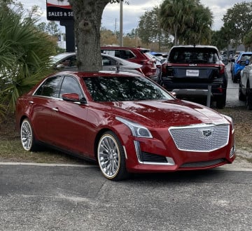 Vogue 245/40R18 White/Gold tires on a 2018 CADILLAC CTS LUXURY