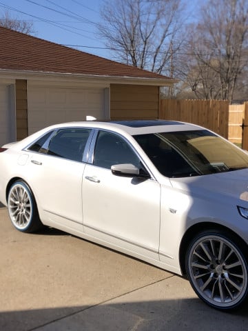 245/45R19 White/Blue tires on a 2017 CADILLAC CT6 PREMIUM LUXURY