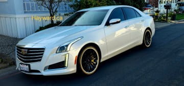 245/40R18 White/Gold tires on a 2017 CADILLAC CTS