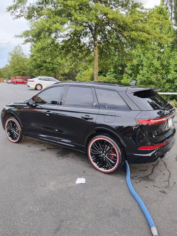 Vogue 245/40R20 White/Red tires on a 2024 LINCOLN CORSAIR RESERVE