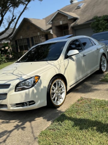 225/50R17 Whitewall tires on a 2012 CHEVROLET MALIBU LTZ