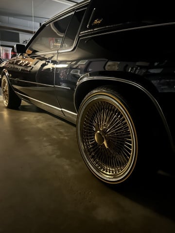 Vogue 245/40R18 White/Gold tires on a 1985 Cadillac Eldorado Biarritz