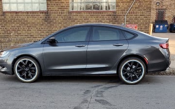 Vogue 245/45R19 White/Gold tires on a 2015 CHRYSLER 200 S