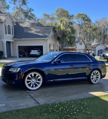 245/45R20 White/Gold tires on a 2017 CHRYSLER 300 LIMITED RWD