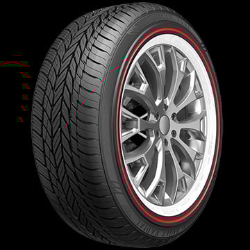 Custom Built Radial Red Stripe